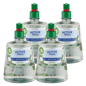 Air Wick 24/7 Active Fresh Friss Pamut Utántöltő automata légfrissítő készülékhez 4x228ml 143564209 - Air Wick Automata légfrissítő