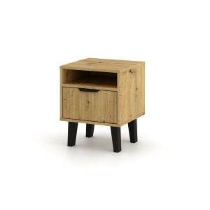 Măsuță de pat Scandi 1S SLIM stejar ARTISAN 143564982 - Mobiliere