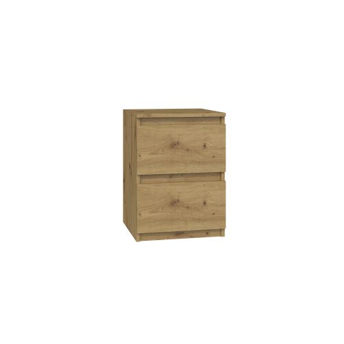 Malwa M2 Artisan éjjeliszekrény két fiókkal, tölgy színben