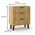 KOMODA SCANDI 3S SLIM 3 SZUFLADY RYFLOWANE FRONTY DĄB ARTISAN 143565099