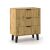 KOMODA SCANDI 3S SLIM 3 SZUFLADY RYFLOWANE FRONTY DĄB ARTISAN 143565099