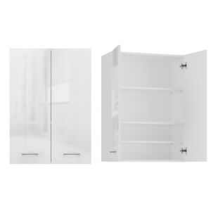 BADEZIMMER-HÄNGESCHRANK POLA MINI DD - WEISS GLÄNZEND 143565308 - Badezimmerschrank