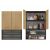 BADEZIMMER-OBERSCHRANK POLA MINI DK - ANTHRAZIT EICHE ARTISAN 143565207