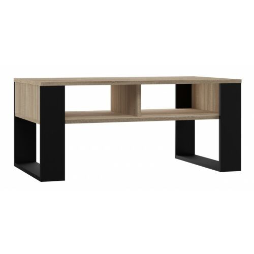 COUCHTISCH MODERN 2P EICHE SONOMA SCHWARZ 143565337