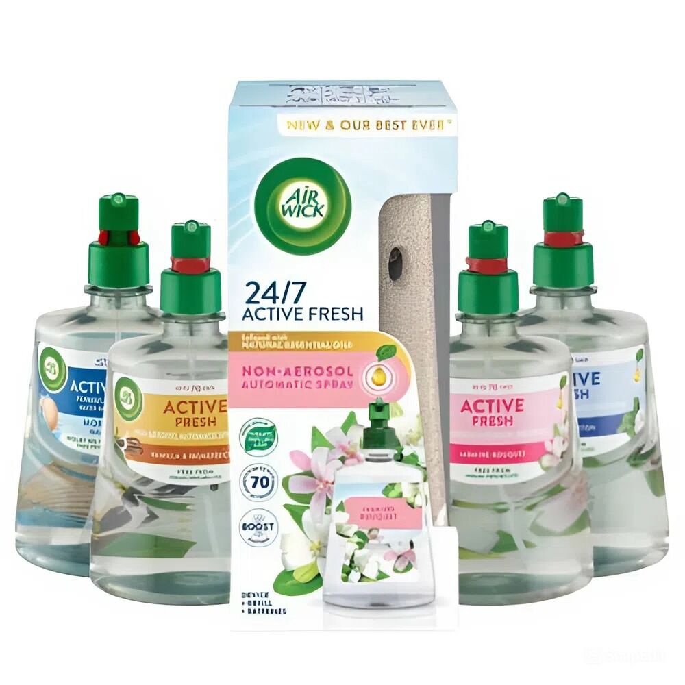 E-shop Súprava Air Wick Active Fresh Refill s jazmínovou kyticou