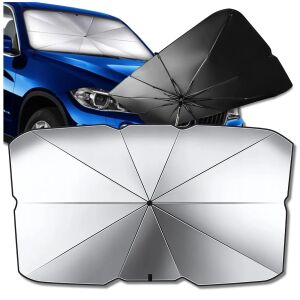 Autós napernyő 79x140 cm UV védelemmel, egyszerű összeszereléssel