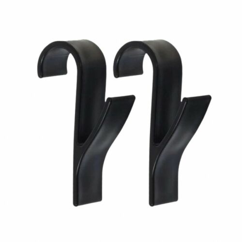 Fekete radiátor akasztók, 2 darabos készlet