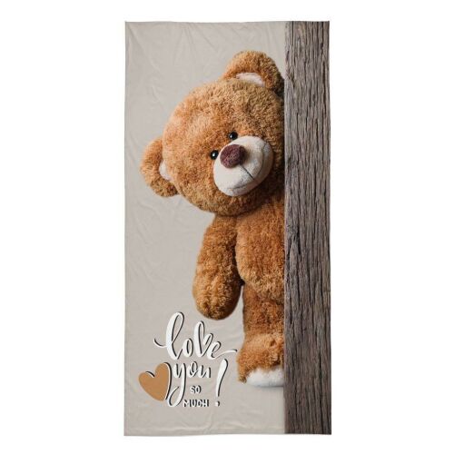 Strandtörölköző 70x140-es mackó 83-as gyermek pamut ifjúsági törölköző