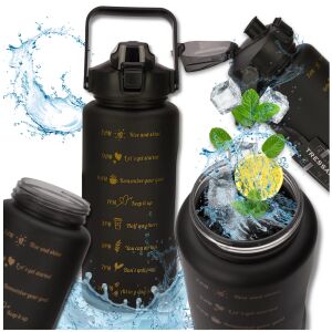 2000 ml BPA MENTES TRESSARI sportvizes palack tartós PC anyaggal az aktív életmódhoz