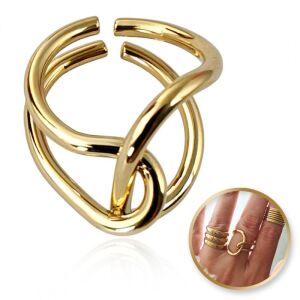 PST947 sebészeti acél aranyozott állítható gyűrű az elegáns megjelenésért