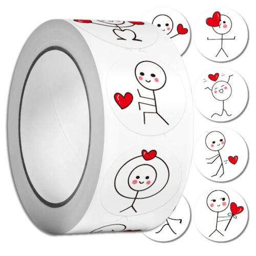 Színes barkácsolás szív alakú matricák 500 db-os tekercsen gyerekeknek 143568461