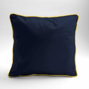 Szatén párnahuzat 40x40 sötétkék, Mako Satin 62 szegéllyel