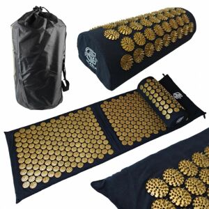 Akupresszúrás masszázsszőnyeg párnával ECARLA SPORTS 116 x 43 cm a kikapcsolódásért és egészségért MATA11