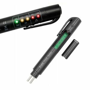 LED-es fékfolyadék teszter 5 fokozattal DOT 3 4 5 és víztartalom méréshez