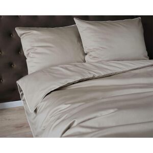 Szatén ágynemű 160x200 bézs szegéllyel Mako Satin 62