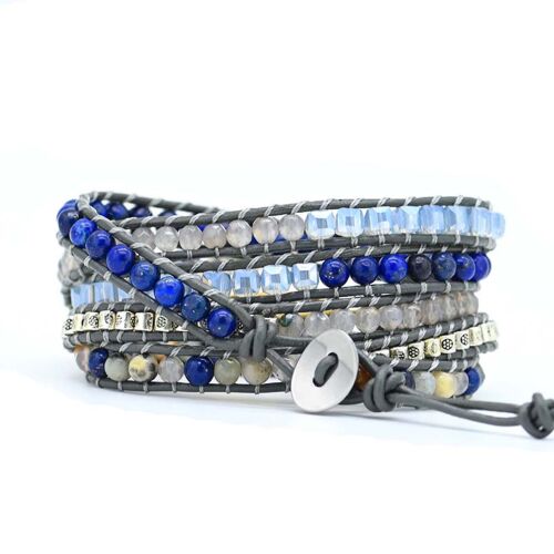 Wrap karkötő Lapis Lazuli II