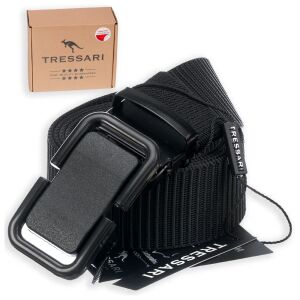 TRESSARI taktikai fekete szíj automata csattal katonai és kültéri használatra