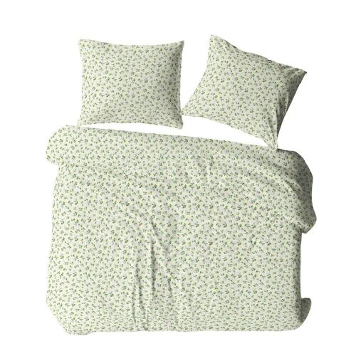 Selyem ágynemű 160x200 krémzöld pöttyös 1674N Bielawa KARO 143570974