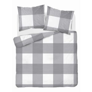 Flanel ágynemű 220x200 szürke kocka 4944 A Flanel 2024