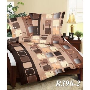 Ágynemű 160x200 396/2 barna négyzet gombos pamut magasfényű 143571196 - Ágynemű - ifjúsági és felnőtt