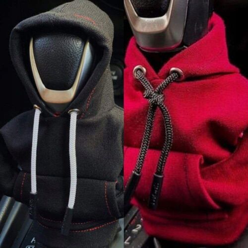 Fekete és piros sebességváltó gomb pulóver huzat