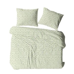 Pamut ágynemű 140x200 krémzöld pöttyös 1674N Bielawa KARO 143571669 - Lakberendezés