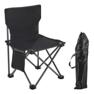 Összecsukható kemping horgásztúraszék KRT12CZ zsebbel a kényelmes természetben való pihenéshez