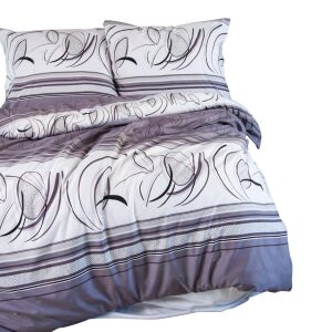 Mikroszálas ágynemű 160x200 szürke glamour díszek Rixos 12203 Darymex