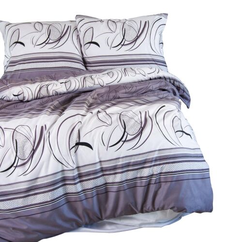 Mikroszálas ágynemű 160x200 szürke glamour díszek Rixos 12203 Darymex