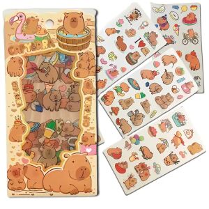 Capybara matricák - 4 színes DIY motivációs lap gyerekeknek