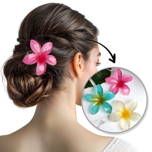 Hajcsat XL CLIPS rózsaszín ombre virág 6 cm SP403 143573122