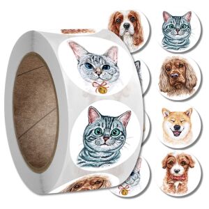 Színes állatmatricák 500 db-os tekercsen barkácsoló gyerekeknek