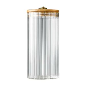 Bordás cukortartó bambusz fedelű L méretű 1150 ml 1 db SZK169