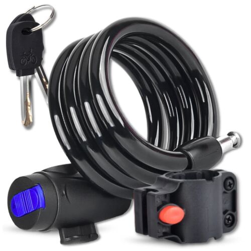 Biztonsági kerékpárzár PADLOCK kábellel a kulcson a kerékpár védelmére 143574651