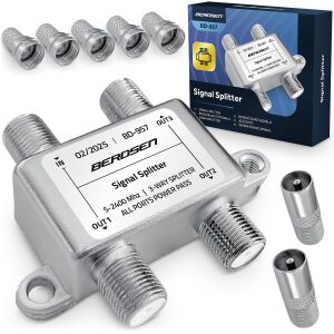 Passzív antennaosztó 3 bemenettel 5-2400 MHz Berdsen BD-957 a minőségi jelvétel érdekében