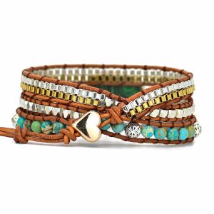 Wrap karkötő Malachit