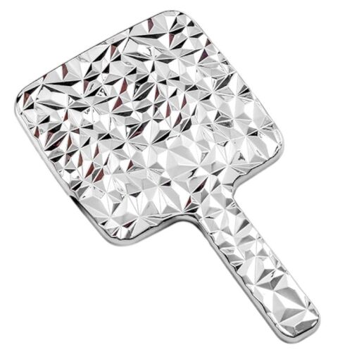 Ezüst egyoldalas kozmetikai tükör XL fogantyúval, magassága 23 cm L24S 143575518