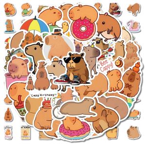 Színes motivációs Capybara matricák 60db kreatív barkácsprojektekhez