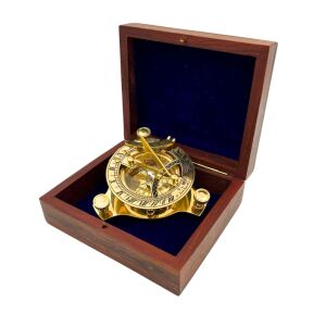 Dollond sárgaréz iránytű fadobozban - SD14/2.5