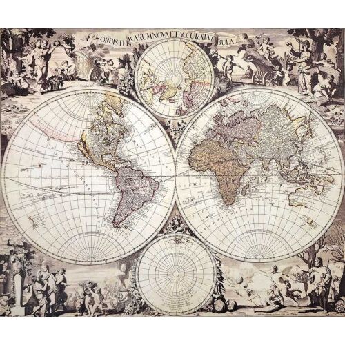 Történelmi világtérkép 1686. - G. Valck - Reprint - M1686 143576260