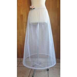 ESKÜVŐ ASZ01A - 1 körös rugalmas fehér menyasszonyi alsószoknya, abroncs, lépéskönnyítő 143576299 - Lovaskate