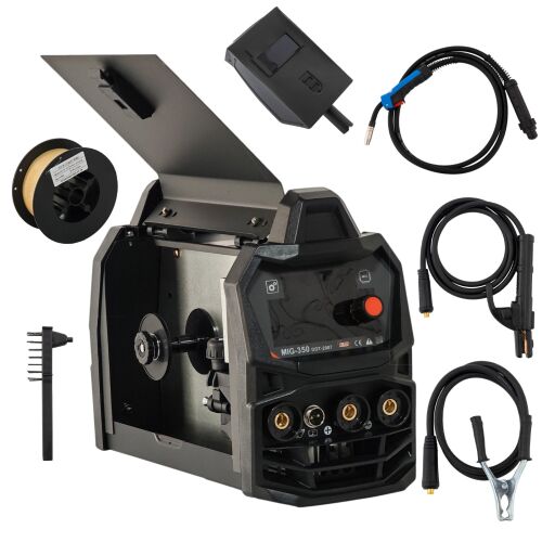 Aparat de sudura cu invertor DDT Professional MIG/MMA 350A cu accesorii
