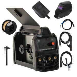 DDT MIG/MMA 350A hegesztőgép csomag hegesztő maszkkal, elektródákkal és huzallal - DDT