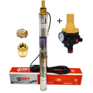 Pompă submersibilă de puț DDT 3QJD-1.1 cu presostat LS6 - Grădină