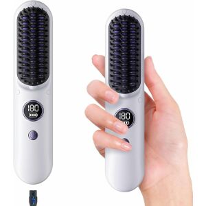 Tragbare kabellose Haarglättungsbürste 143585555 - Haarstyling