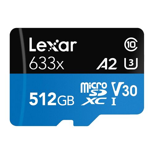 Lexar 512GB microSDXC High-Performance 633x UHS-I C10 A2 V30 U3 143587164