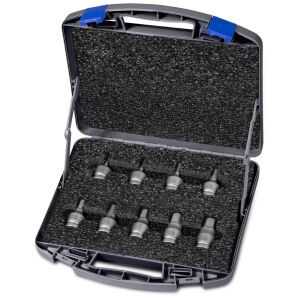 Zestaw nasadek z osznym profilem udarowym 1/2 cala HX4 - HX19 / 9 sztuk 725H9OL 143587215 - Klucz do wtyczek