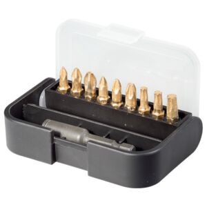 Комплект марка Cobit, състоящ се от 10 бита и аксесоари Torsion Diamant - IMPACT 143587219 - Набор от инструменти