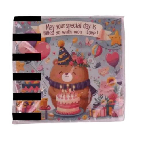 Rođendanske salvete s uzorkom medvjeda - pakiranje od 20 komada 143587374