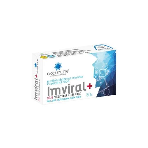 BioSunLine Imviral+ C-vitaminnal és Cinkkel, 30 tabletta, immunerősítő kiegészítő 